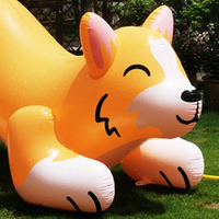 Chien gonflable animal hermétique en PVC de 2m de long avec Sph