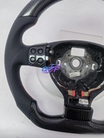 Volant sport en fibre de carbone compatible avec Volkswagen Golf 4 5 6 7 8 GTI R MK5 MK6 MK7 MK8 2017, mise à niveau du modèle ancien vers le nouveau modèle