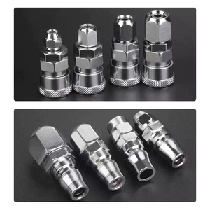 304 Edelstahl C-Typ Selbstverriegelnde Schnellkupplungen - Steckverbinder Männlich/Weiblich für Hochtemperatur- und Hochdruck-Pneumatik - Product Image 6