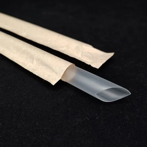 Biodegradable Compostable Pla Straw Custom Shape Plastic Bendy Straws