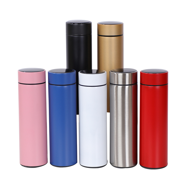 LED Display Touch Screen Intelligent Thermos Bottle Temperature Measuring Vacuum Flask logo