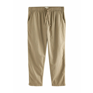 Pantalones de Hombre de Algodón Orgánico Ecológico, Tejido de Punto, Teñido Liso, Tinte de Bajo Impacto, Producción Ética, Ropa de Estar Sostenible, Verde - Product Image 1