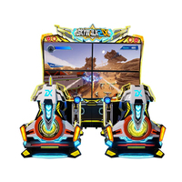 Machine d'arcade commerciale Skywalk 2 DX à monnayeur, jeu de course à deux joueurs, en métal, très populaire
