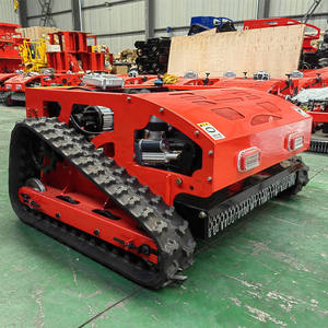 Tondeuse à <span class=keywords><strong>gazon</strong></span> à chenilles télécommandée pneumatique, moteur 16 CV 452cc, récupération de terrains en pente, coupe-herbe à essence, désherbeur - Product Image 3