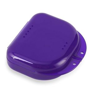 Estuche Portátil de Plástico para Guardar Aparatos Ortodónticos, Caja Perforada para Dentaduras Postizas, Soporte para Aparatos Dentales para Uso Doméstico - Product Image 2