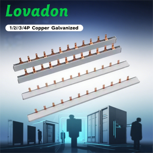 Barra colectora de cobre tipo pin eléctrico de <span class=keywords><strong>32A</strong></span> a 100A para panel eléctrico con corrientes de 100A y 63A - Product Image 1