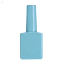 Bouteilles en verre cube de haute qualité 12ml 14ml pour gel de base, contenants vides pour vernis à ongles avec couvercles et pinceaux, emballage en gros d'usine