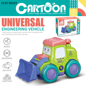 <span class=keywords><strong>Bulldozer</strong></span> universel de <span class=keywords><strong>dessin</strong></span> <span class=keywords><strong>animé</strong></span> pour enfants, mini voiture électrique de musique - Product Image 2