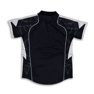 เสื้อฟุตบอลสีดำสั่งทำเสื้อสตรีทย้อนยุคสไตล์เยาวชนโอเวอร์ไซส์ - Product Image 3