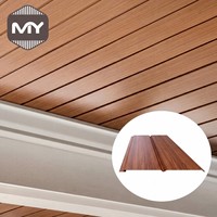 MEIYU - Tiras de Aluminio Impermeables para Techo, Texturas Decorativas de Madera para Uso en Interiores, Hoteles, Villas, Gimnasios, Áreas Exteriores