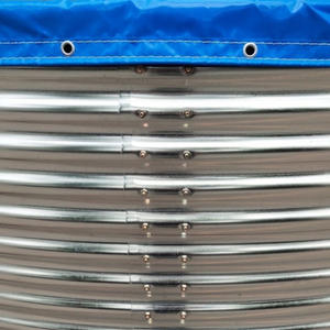 Réservoir de pisciculture en plastique haute densité facile à installer avec un matériau épaissi et une bonne stabilité Tôle galvanisée circulaire - Product Image 5