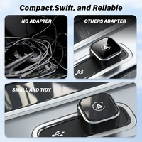 Adaptador Inalámbrico CarPlay para Auto, Mini Adaptador de Navegación para Vehículo, Compatible con iPhone CarPlay, Caja Wifi de 5.8GHz