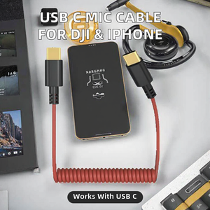 Câble Micro <span class=keywords><strong>USB</strong></span>-C Mâle-Mâle pour Ordinateur Portable Compatible DJI Mic <span class=keywords><strong>Mini</strong></span>/Mic 2 <span class=keywords><strong>Rode</strong></span> Wireless GO II ME Pro Hollyland Lark M1/M2 iPhone - Product Image 2