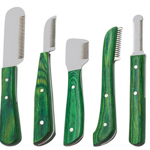 Nouveautés : Ensemble de ciseaux et brosse de toilettage pour animaux de compagnie en acier inoxydable, écologiques et luxueux - Product Image 1