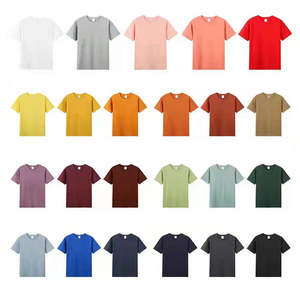 T-shirt de luxe de haute qualité à col rond et manches courtes, 210 GSM, en coton peigné compact Siro, avec logo personnalisé, vente en gros - Product Image 4