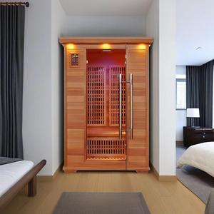 SS-200T 2-Personen Modern Home Gym Trocken <span class=keywords><strong>sauna</strong></span> Zimmer Indoor Pine Wood Infrarot Turmalin mit negativem Sauerstoff Ionen Hemlock Red Cedar - Product Image 1