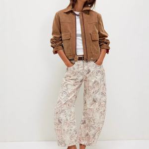 Pantalones Vaqueros con Estampado Retro Estilo Y2K para Mujer, Primavera y Otoño 2025 |   Jeans de Cintura Alta, Pierna Ancha y Holgados, Venta Directa de Fábrica - Product Image 3