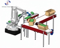 Équipement de palettisation robotisé à économie d'énergie contrôlé par PLC, avec servomoteur, boîte de vitesses et conception anti-poussière pour usine d'aliments pour animaux et d'engrais