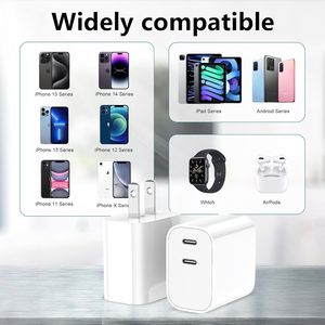 3-Pack Dual Port USB C Fast Charging Block 20W Wall Charger Plug pour <span class=keywords><strong>iPhone</strong></span> 16/15/14/13/12/11/Pro Max/Plus/Xs Max/<span class=keywords><strong>XR</strong></span>/X <span class=keywords><strong>chargeur</strong></span> - Product Image 6