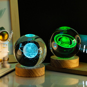 Sfera di Cristallo 3D del Sistema Solare con Luce LED Notturna e Telecomando, Design Galassia e Pianeti, Regalo per Ragazzi e Ragazze - Product Image 2