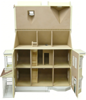 Kit de maison de poupée en bois fait à la main 1:12 Villa victorienne jouets de bricolage élégants pour enfants