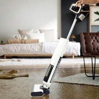 Usine en gros droit 180 degrés plat couché écran LED autonettoyant sans fil humide et sec aspirateur et laveuse de sol