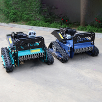 Robot tondeuse à gazon autopropulsé à commande à distance SDKeruite KRT-500F de qualité industrielle, moteur 4 temps, lame rotative, zéro rayon de braquage