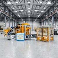 Machine à blocs creux entièrement automatique multi-tailles QT5-15, machine à briques électrique pour les travaux de construction résidentielle au Moyen-Orient