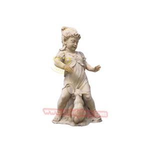 Hotel al aire libre Villa Garden Street Paisaje Diseño Arte Fibra de vidrio Estatua Niño con <span class=keywords><strong>pez</strong></span> Resina Artesanía Escultura - Product Image 6