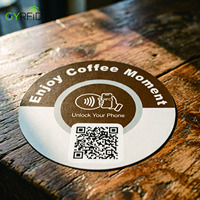 Tarjeta NFC213/216 de Acrílico Personalizada para Reseñas de Google, 13.56MHz, Etiqueta NFC con Código QR para Pedidos sin Contacto