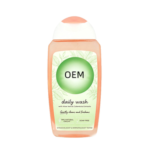 Nettoyant intime quotidien équilibré au pH, sans savon, 94% naturel, à l'aloe vera et au calendula, doux, contrôle des odeurs féminines, marque privée - Product Image 3