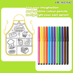 مريلة رسم وتلوين للأطفال على شكل حلويات ومعجنات، لعبة تعليمية للرسم والكتابة - Product Image 3