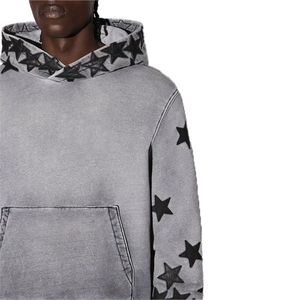 Sudaderas con Capucha para <span class=keywords><strong>Hombre</strong></span>, Estilo Vintage, Talla Grande, Lavado Ácido, Personalizadas, de Alta Calidad - Product Image 4