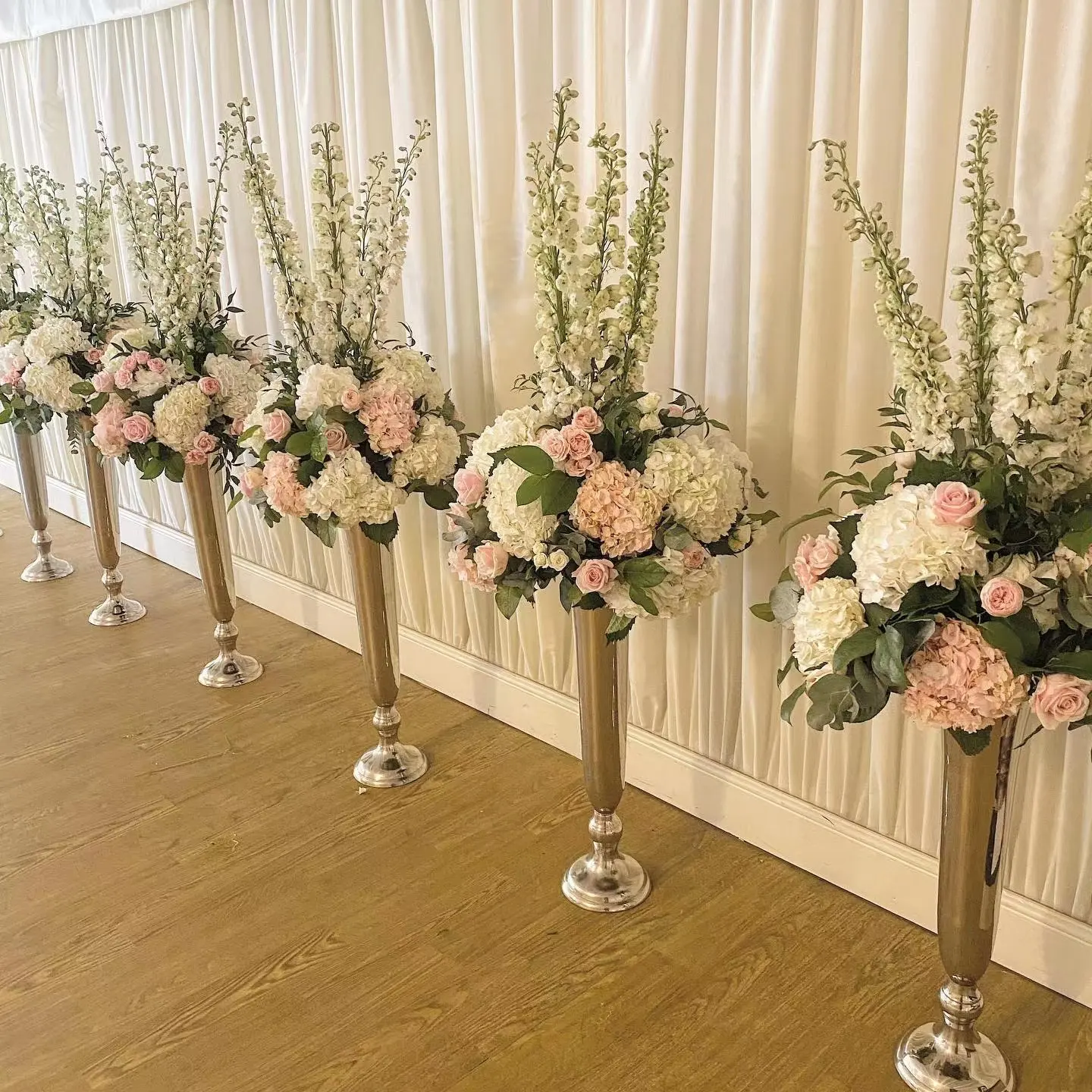 Venda por atacado rosa branco peônia 40-60 cm flor bola suporte pequena vaso mesa peônia para mesas de casamento arranjo floral