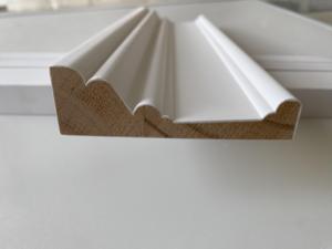 Modern Design Primed Radiata Pine Crown Moulding White Gesso Finish for Home Decoration <b>Ceiling</b> Molding Wooden Crown Moulding - Product Image 4