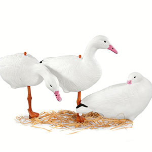 Señuelos de Ganso Blanco de Plástico para Caza en Jardín, Decoración Realista - Product Image 2