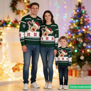 Pull tricoté chaud et décontracté pour femme, idéal pour les fêtes et Noël, vente en gros - Product Image 3