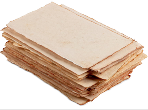 Papel artesanal biodegradable hecho a mano de 4x6 pulgadas 300 GSM con borde cubierto revestimiento de PE áspero/texturizado para invitaciones de boda - Product Image 3