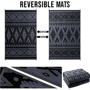 Résistant aux UV personnalisé réversible tissé recyclé polypropylène plastique paille abstrait intérieur extérieur <span class=keywords><strong>tapis</strong></span> <span class=keywords><strong>tapis</strong></span> - Product Image 6