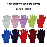 Gants en cachemire tricotés pour enfants, personnalisés, en gros, doux et chauds pour l'hiver, gants en cachemire tricotés pour femmes