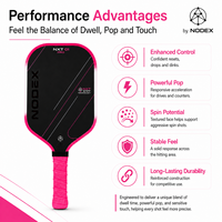 Nouvelle conception NXT Pro, raquette de pickleball en fibre de carbone T700 thermoformée de haute qualité, personnalisée en usine, conforme aux normes USAPA