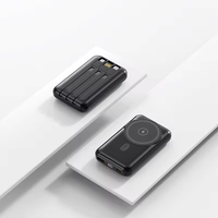 Batterie externe 3-en-1 ultra-fine 10000 mAh avec affichage numérique, câble de charge et chargeur sans fil magnétique pour iPhone 17 16