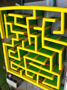 Penjualan terlaris permainan labirin tiup Halloween rumah hantu labirin tiup dewasa Tag Laser labirin tiup - Product Image 5