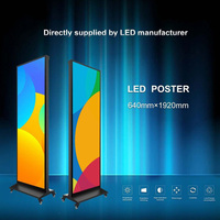 Affichage publicitaire double face pliable à LED, écran miroir, vente directe d'usine