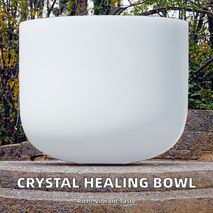 Cuencos Tibetanos HuaMei de 11 Pulgadas, Cristal Esmerilado Ecológico, Impresos en 7 Colores, Hechos a Mano con Tecnología Sandblasted, para Terapia de Sanación con Música Feng Shui - Product Image 2