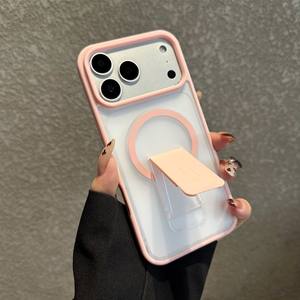 Coque de protection rigide mate effet peau avec support invisible compatible avec iPhone 17 et iPhone 16 Pro Max - Product Image 6