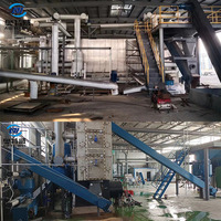 Usine de pyrolyse de pneus usagés entièrement automatique et continue de 15 TPD avec production de carbone noir, machine de craquage et pompe haute sécurité