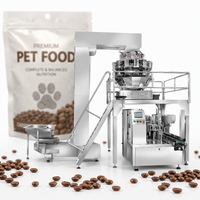 Machine d'emballage automatique pour sachets Doypack de grains de café, avec fermeture éclair, en plastique, papier kraft, pour aliments pour animaux de compagnie, sachets préformés