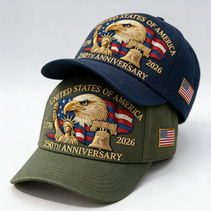 Casquette de baseball réglable style rétro USA 250e anniversaire, effet délavé, avec broderie patriotique Aigle <span class=keywords><strong>Chauve</strong></span>, style américain - Product Image 2