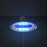 Reflector LED Solar de Aluminio para Carreteras, IP68 Impermeable, Alta Intensidad, Reflectante Prismático, Tipo Ojo de Gato, para Seguridad Vial